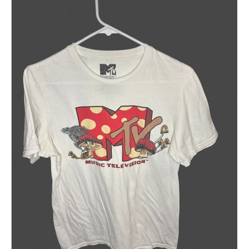 MTV Shrooms‎ Graphic T Shirt Mens Small Short Sleeve Tee
